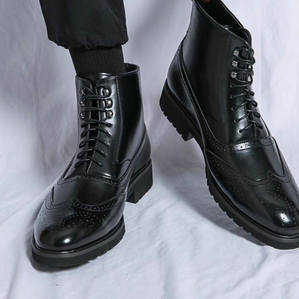 Thick Sole Mid Top Work Shoes - Image 4