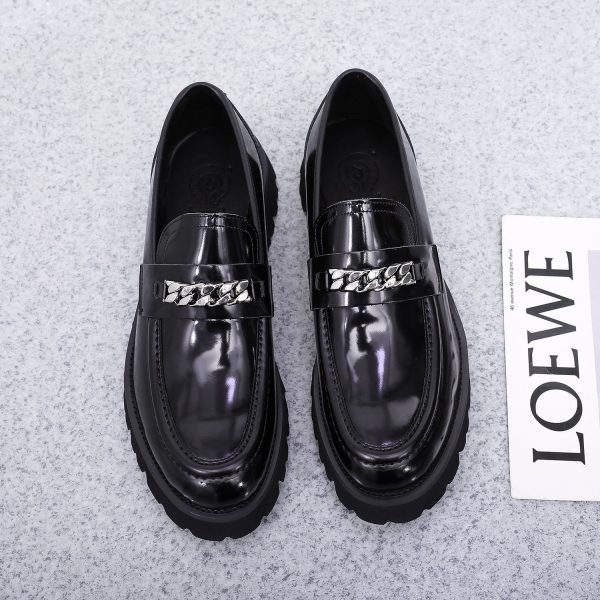 Platform Casual Leather Shoes - Image 4