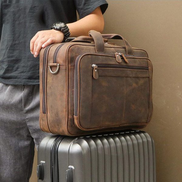 Horse Leather Business Bag - Image 7