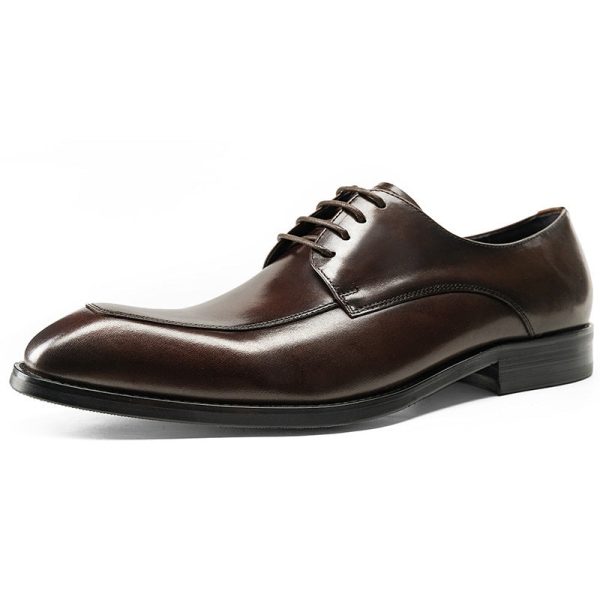 Handmade Pointed Leather Shoes - Image 4