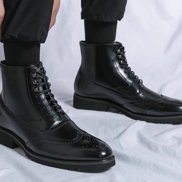 Thick Sole Mid Top Work Shoes - Image 6