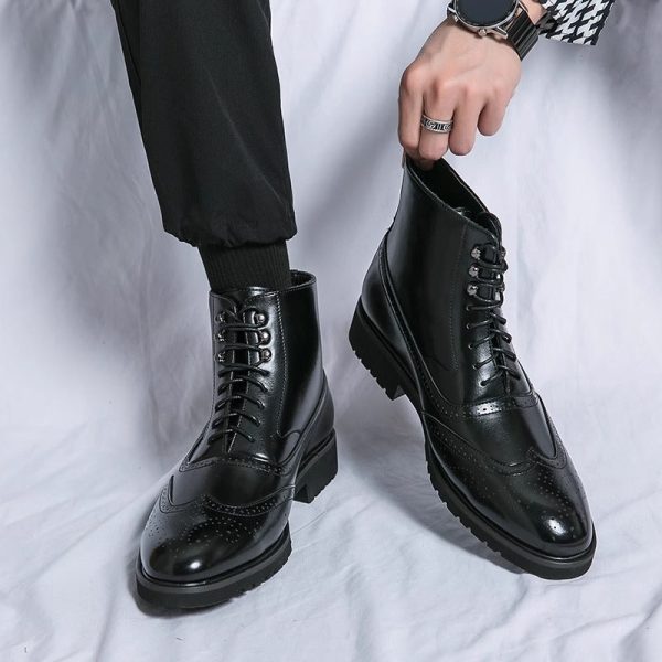 Thick Sole Mid Top Work Shoes - Image 2